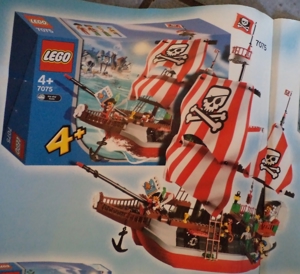 LEGO Großes Piratenschiff # 7075, ab 4 Jahre, incl. Orig. Bauanleitung, 1a Zustand, neuwertig