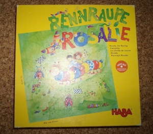 Marken Spiel HABA Rennraupe Rosalie, Nr.4376, 2-4 Personen, ab 4 Jahre, 2-4 Spieler, Spiel-Anleitung Bild 1