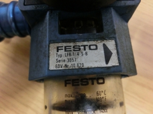 Festo LFR-1/4-S-B Filter-Regelventil mit Manometer Bild 2