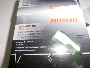 VOLTCRAFT Steckernetzteil, einstellbar 3 V/DC, 4.5 V/DC, 5 V/DC, ... Bild 5
