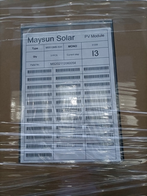 Solarmodules/ PVModule/Paneele/510W Solarmodul 510W vollschwarz/Hersteller Maysun Solar Lager Neuss Bild 9