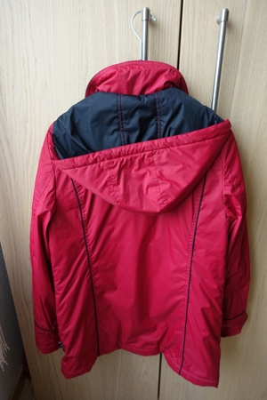 Damenjacke mit Klimamembran Winterjacke rot schwarz Größe 38 neu Bild 4