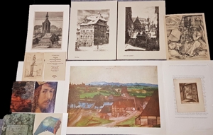 Albrecht Dürer Set Nürnberg Kupferstich Grafiken Haus Künstler Set Stich Grafik