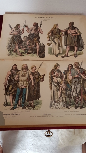 Antik Buch Band Kostüme Geschichte Tracht Uniform Kleidung Kirche Soldat Bild 14