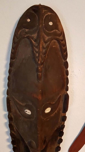 Südsee Tribal Art Maske Stammes Kunst Ethnologie Pazifik Ozean Bild 4