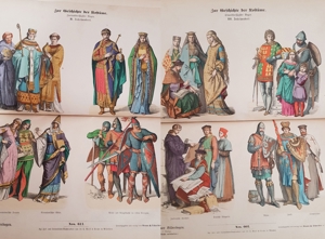 Antik Buch Band Kostüme Geschichte Tracht Uniform Kleidung Kirche Soldat Bild 4