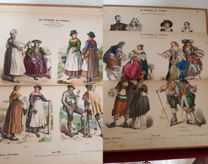 Antik Buch Band Kostüme Geschichte Tracht Uniform Kleidung Kirche Soldat Bild 2