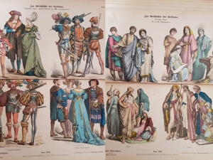 Antik Buch Band Kostüme Geschichte Tracht Uniform Kleidung Kirche Soldat Bild 5