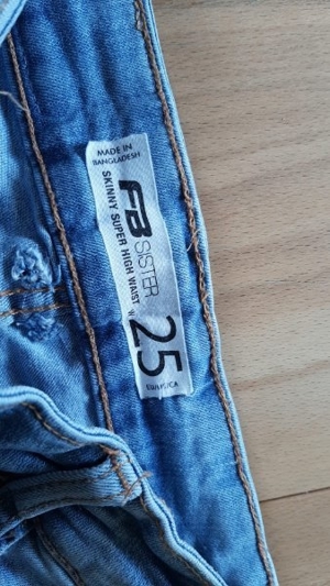 NEU!! Damen-Jeanshose; FB Sister Skinny Super High Waist; W 25 - TOP!! Bild 5