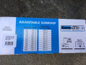 variables Sonnenvordach für Wohnwagen mit Stahl-Gestänge, neuwertig Bild 3
