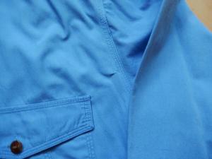 Hemd Gr. 39/40 blau Langarm / mit Stickerei auf dem Vorderteil Bild 3