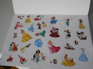 Disney Prinzessin , Ausmalposter und Sticker Block. Bild 2