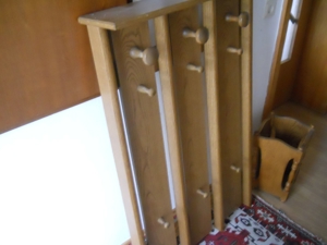 Wandgarderobe mit Schirmständer Eiche Dekor.