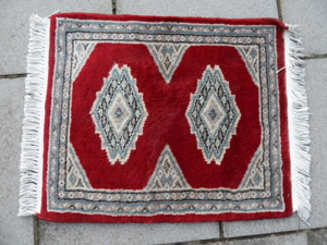 Teppich ,klein, 45 cm x 65 cm, handgeknüpft aus Pakistan, wie neu Bild 1