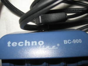 techno Line BC-900 Akku Ladegerät für 4 Rundzellen AA AAA Mignon Mikro mit Display neuwertig Bild 4
