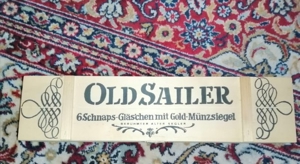 OLD SAILER 6 SCHNAPS-GLÄSCHEN MIT GOLD-MÜNZSIEGEL Bild 2