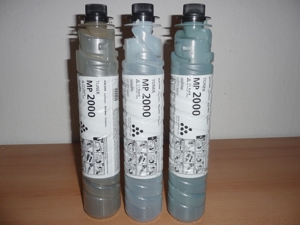 3x Toner MP 2000 Black, Ricoh, Original