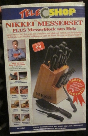 "Nikkei" Messerblock + Elektrisches Schneidemesser, "Moulinex" +Sandwichmaker Bild 5