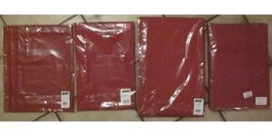 Rote Tischdecken + Tischsets, "APART", neu, ovp.; 2x 4 rote Platzsets "Tchibo TCM" Bild 10