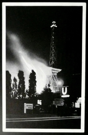Alte Postkarte von Berlin - der Brand des Funkturms ( 1935 ) Karte Nr. 1631 Bild 4