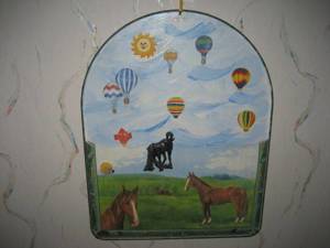 Pferde: Lampe + Memobord + Briefpapier + Spitzer + Sticker + Stoff-Pferd Bild 2
