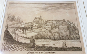1700 Stein b Nürnberg Kupferstich Barock Kunst Grafik antik Johan Alexander Boener Bild 9