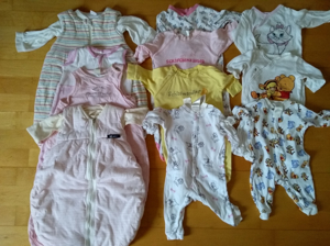 XXL Baby-Kleiderpaket 107 Teile, Gr. 50 56-80, inkl. 4 Schlafsäcke Bild 6