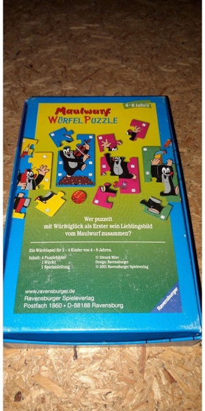 Kinder / Lernspiel "Maulwurf Würfel Puzzle" Bild 2