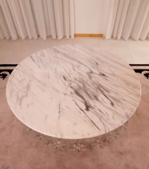 Tisch rund Carraramarmor Bild 2