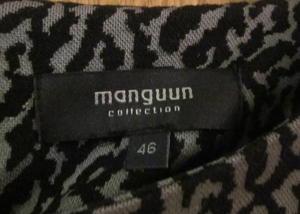 Gr. 46: Kleid, schwarz grau "manguun", wenig getragen Bild 3