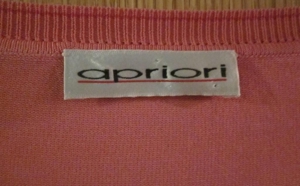 Gr. 44: Top, pink "apriori" + Pullover, rosa pink weiß "apriori" Bild 2