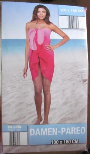 Gr. 70B 36: Bikini, pink, "TRIUMPH", nur 2x getragen + pinkf. Pareo + Gr. S: Bikini, schwarz, "C&A" Bild 7