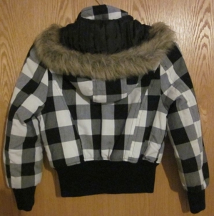 Gr. S 36: Winter-Jacke mit Kapuze, schwarz, "Tchibo TCM" + "Fashion Club", wenig getragen Bild 6
