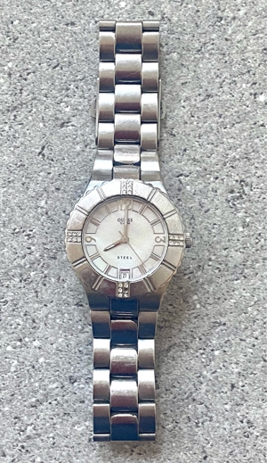 Elegante GUESS Armbanduhr Uhr Edelstahl Silber Uhr Ladies Quartz m. Zertifikat & OVP Bild 7