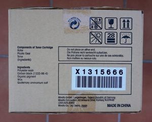 Minoltafax Toner - Cartridge schwarz - NEU , Karton ungeöffnet Bild 2
