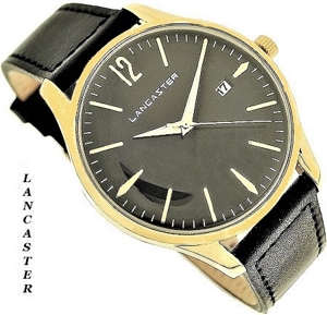 Lancaster Chronograph Uhr Damen silbern Leder NEU OVP. Bild 2