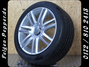 1x Audi A6 S6 4F nr1 8,5x18 et46 Alufelge Sommerreifen 255-40-18 4F0601025AL 5x112 5 112 8,5x18et46