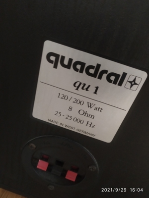 Stylische Quadral Boxen QU 1, 200W Rarität Bild 3