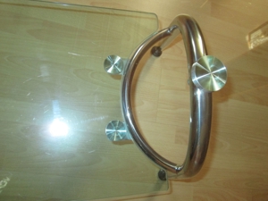 Couchtisch Glastisch oval L109 cm x H45 cm x B60 cm Bild 6