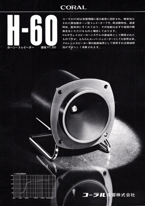 Coral Japan H-60 Horn Tweeter Bild 9
