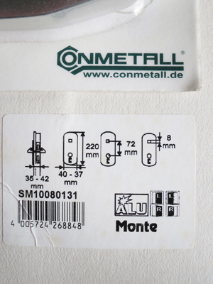 Schössmetall Türbeschläge Monte Alu, 4x OVP, Türbeschläge, Schössmetall Türbeschläge Bild 6