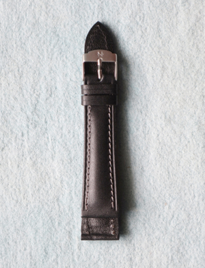 Uhrenband, Original Hamilton Uhrenlederarmband, schwarz, 20mm, Genuine Hamilton Leather Bracelet Bild 1
