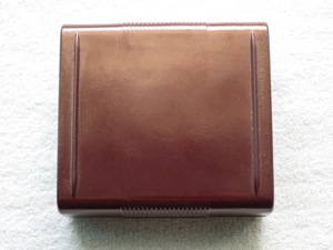 Geha-Werke Hannover, Tintenpatronendose, Farbbanddose, rotes Bakelit Bild 5