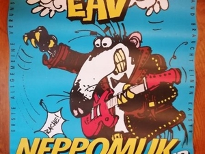 Konzertposter EAV (Erste Allgemeine Verunsicherung) unbeschriftet Tour "Neppomuk"