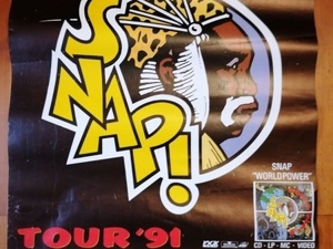 Konzertposter Snap Tour "Worldpower" 06. 02.1991 Nürnberg Resi