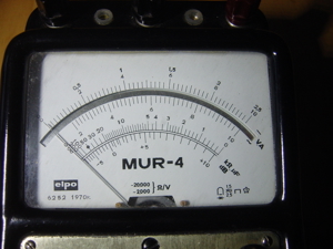 Analog-Vielfachmessgerät MUR-4 Bj.1970 Nullpunkt Links / Rechts Bild 7