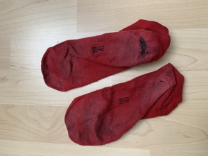 meine duften getragenen roten Sneaker Socken Bild 2