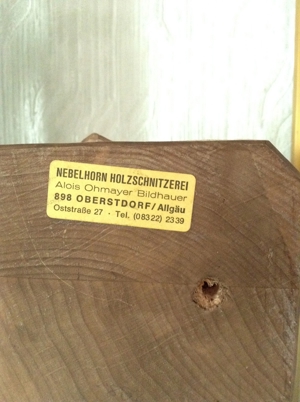 Drei Holzfiguren ca. 40 cm hoch Bild 2