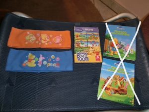 WINNIE PUUH/ POOH/Minibücher/Haarband/Stirnband/Lernspiel Rechnen