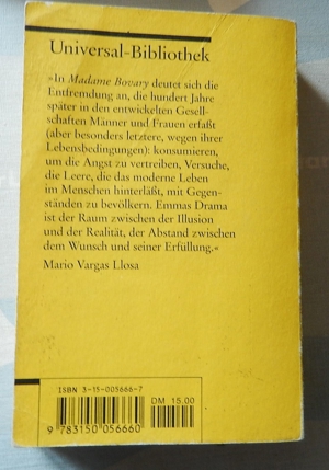 Madame Bovary / Gustave Flaubert / Reclamheft / ISBN 3-15-005666-7 Bild 2